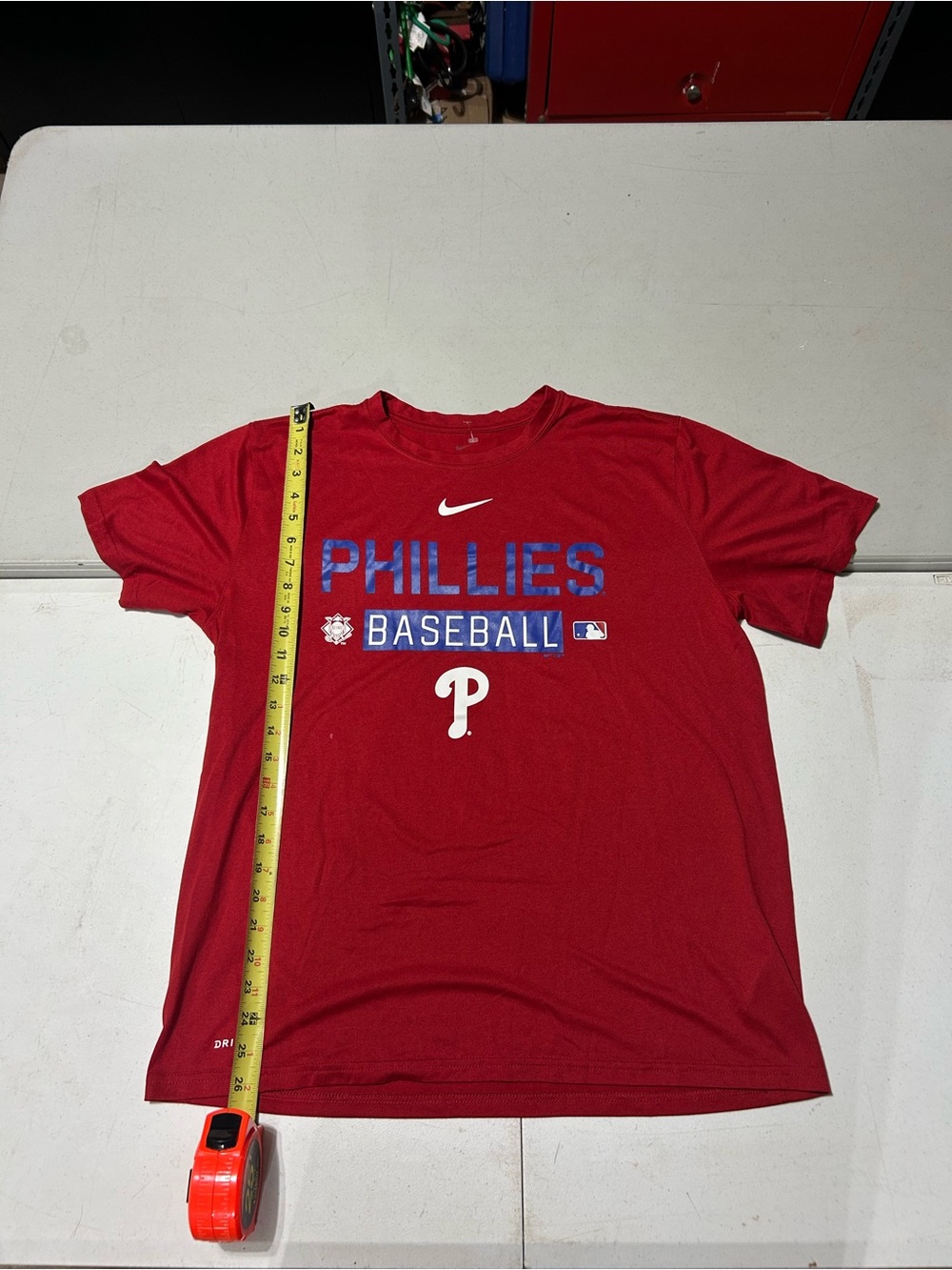 Philadelphia Phillies Nike Dri-Fit MLB Authentic Performance Shirt Men’s Size XL